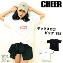 【40 OFF セール】オーバーサイズ Tシャツ 【CHEER】 チアー ボックス ロゴ ビッグTEE【キッズ ダンス 衣装 ヒップホップ チア ワンマイル ルームウェア ボックスロゴ おおきめ キッズ レッスン着 レディース ジュニア 韓国 k-pop 子供服 おしゃれ】【ビッグ T】