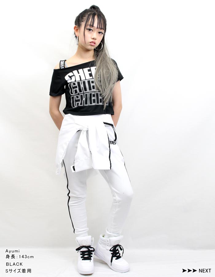 【30%OFF セール】ショート トップス 【CHEER】[チアー] オフショルダー ショート ...