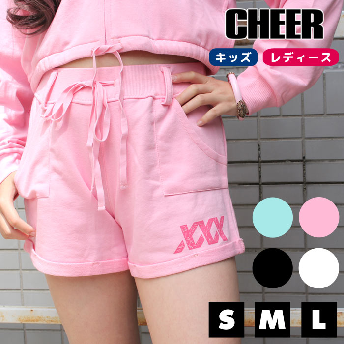 【30%OFF セール】ちあぱん ショートパンツ【CHEER】[チアー] カットオフ デザイン スウェット ショー..