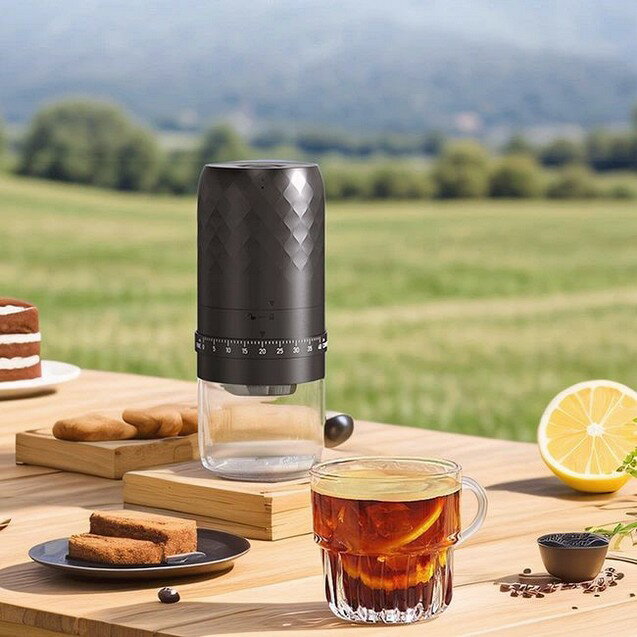 高品質 ブラシ付く コーヒーミル 電動 1800mAh 大容量 電動コーヒーミル 臼式 コードレス 珈琲ミル セラミック お茶ミル コーヒーグラインダー USB 水洗い 小型 珈琲ミル セラミック刃 家庭用コーヒーグラインダー