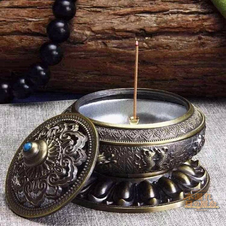 小物 仏具 香炉 香炉 香炉 香道 合金香炉 線香立て 銅 線香差し 聞香 お供え 道具 癒しグッズ 陶器 インテリア 香皿 香立 香炉 チベット風 アジアン 雑貨 アンティーク調