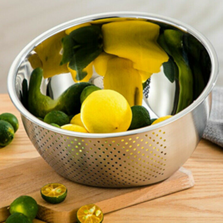 ボウル 水切りボール ざる 3way 米とぎ 野菜みずきり ステンレス 米洗う ザル 野菜 果物洗い キッチン用品 23cm