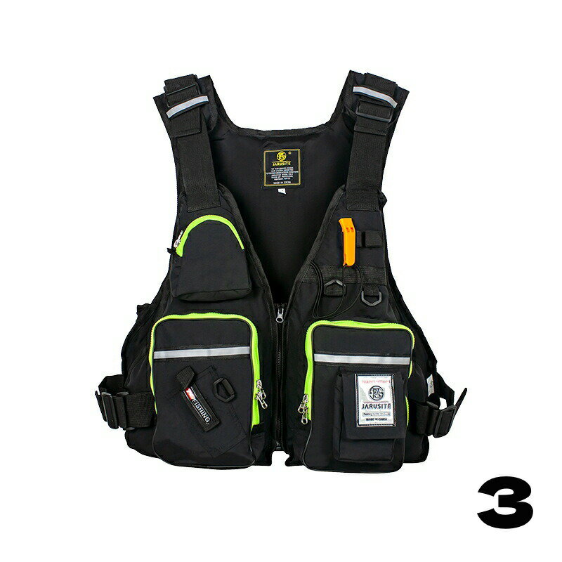 フィッシング ライフ ジャケット,調節可能な反射フライフィッシング安全ジャケット - サーフィン カヌ..