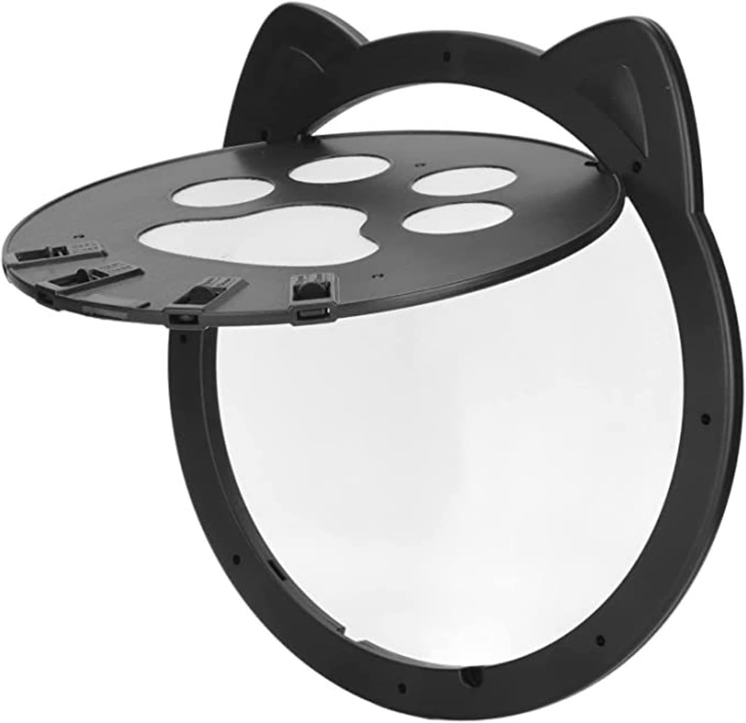 猫ドア ペット用網戸ドア 網戸用ドア 猫用自由に出入の口 ロック可能取付簡単の猫 小型犬用ペットドア..