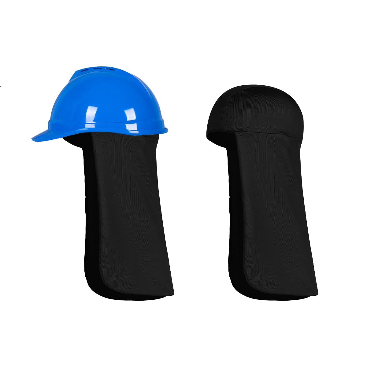 ヘルメット 日除け 首 ヘルメット取付用 ネックガード 日除けカバー 2枚セット 冷感タオル 冷却タオル ..