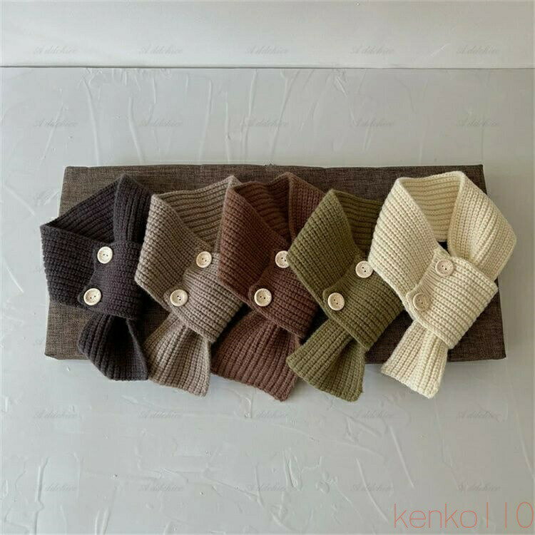 【送料無料】マフラー ネックウォーマー キッズ ニット 韓国 男の子 女の子 あったか 防寒 ふわふわ 冬..