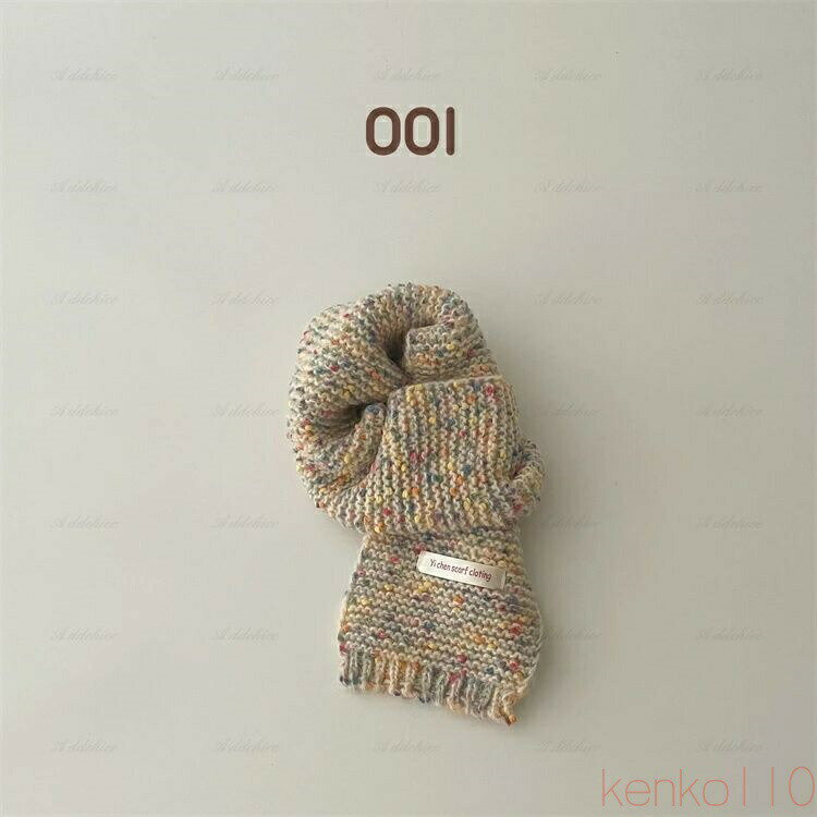 【送料無料】マフラー ネックウォーマー キッズ ニット 韓国 男の子 女の子 あったか 防寒 ふわふわ 冬..