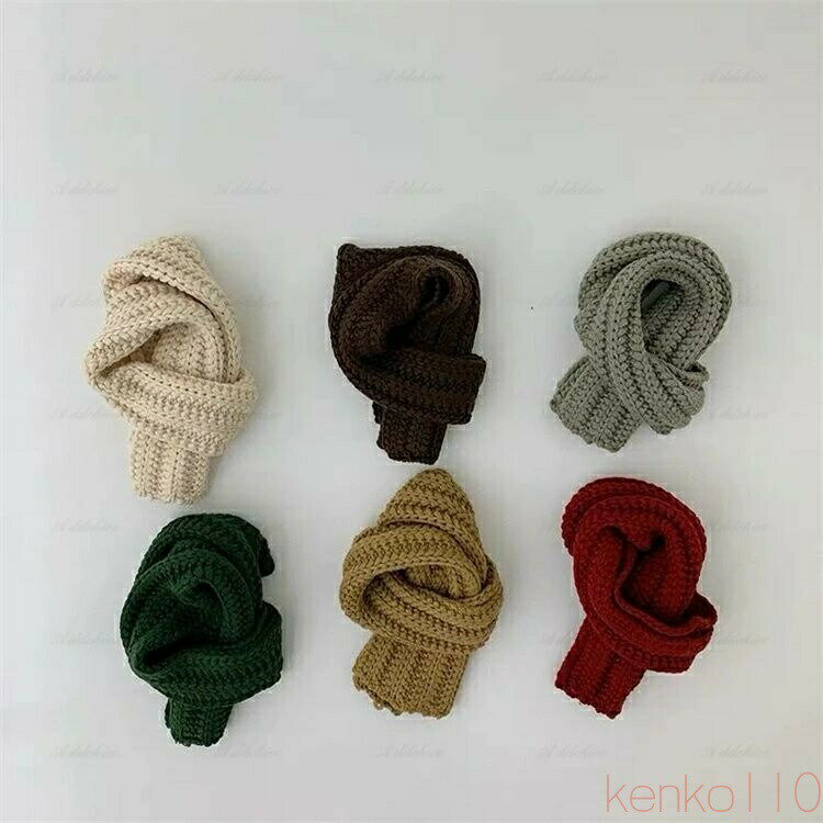 【送料無料】マフラー ネックウォーマー キッズ ニット 韓国 男の子 女の子 あったか 防寒 ふわふわ 冬..