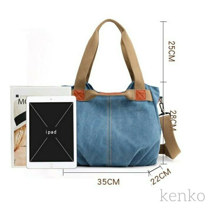 【送料無料】トートバッグ ショルダー バッグ レディース 帆布 大容量 大きめ マザーズバッグ おしゃれ 旅行バッグ キャンバス地 軽量(4)