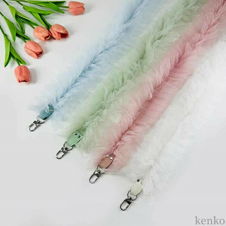 フリル バッグストラップ スマートフォン落下防止 スマホショルダー 斜め掛け 可愛い アクセサリー ギ..