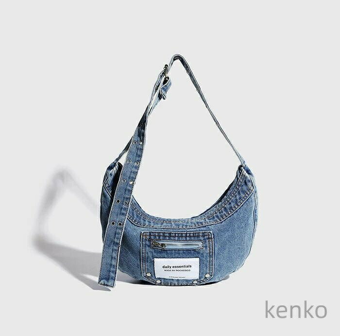 【送料無料】けバッグ デニムバッグ おしゃれ 丈夫 ワンショルダー カバン 斜めがけ ショルダーバッグ ..