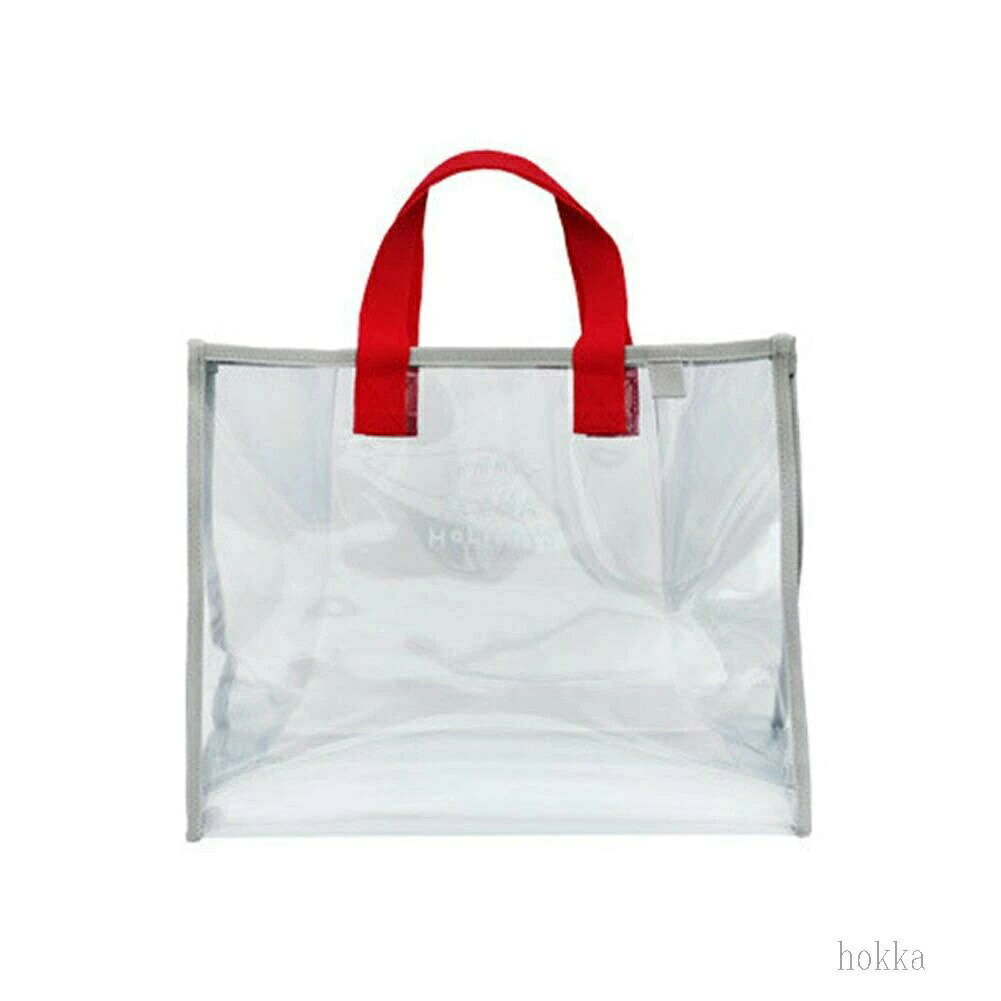 【送料無料】ビーチバッグ プールバッグ 軽量 大容量 透明バッグ ビニールバッグ 手提げ スパバッグ 防水 トートバッグ 海水浴 着替え収納