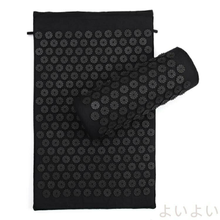 【送料無料】マッサージセット 収納バッグ付き 室内 痛みリラックス シャクティマット 指圧マット 枕 ..