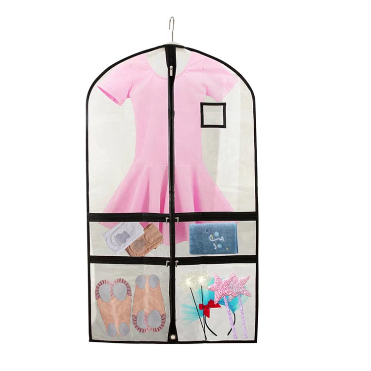 衣類収納袋 衣装カバー 衣類収納袋 洋服カバー手提げバッグ 防虫 衣類カバー スーツ 透明カバー 長期保..