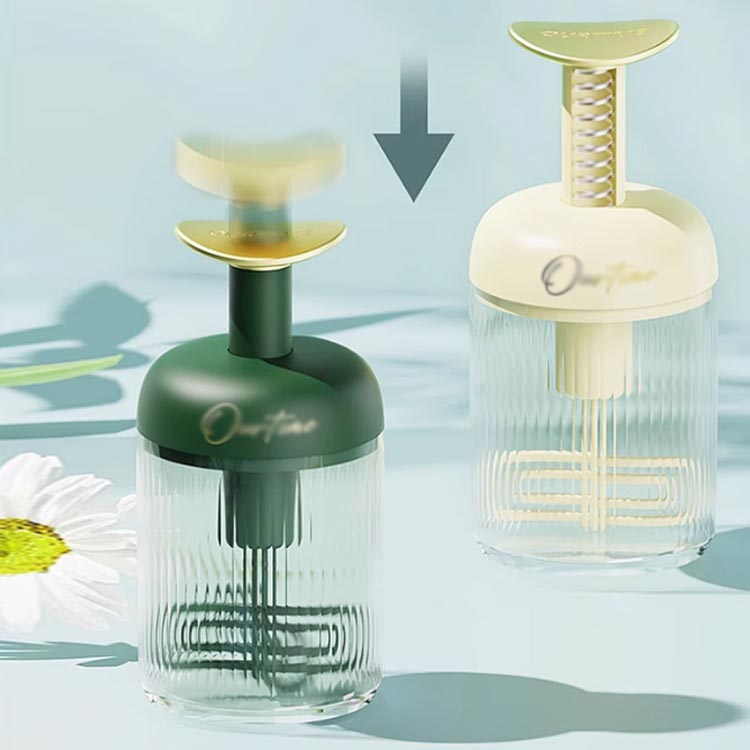 洗顔用泡立て器 泡立て器 プッシュタイプ ふんわり 2個セット クリーム 簡単 洗顔料 2個セット きめ細かなマイクロバブル バスグッズ スキンケア あわわ泡立て器フェイスクレンジングフォーマー 送料無料