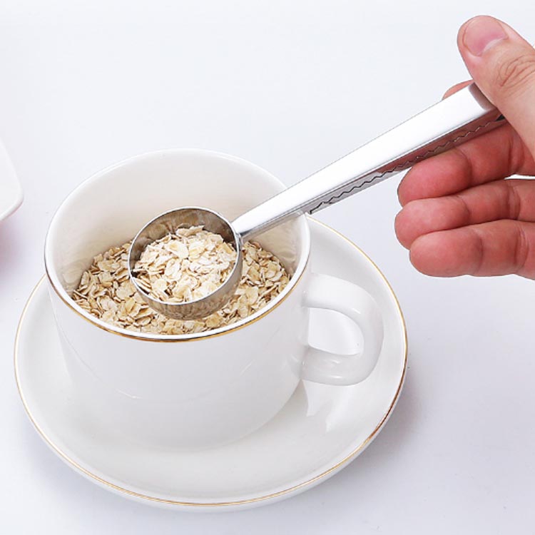 コーヒーメジャースプーン クリップ付き 10g コーヒー計量スプーン スプーンクリップ ステンレス製 コ..
