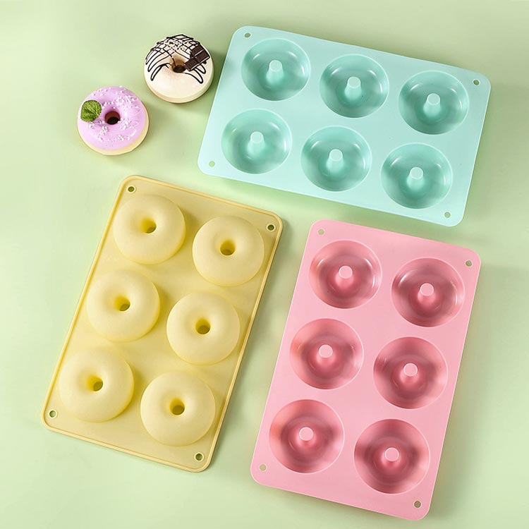 2個セット ドーナツ型 シリコン型 6個取り ケーキ型 シリコン オーブン 製菓道具 焼き型 耐熱 シリコン..