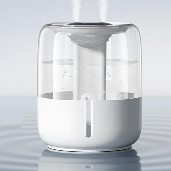 加湿器 大容量 超音波式 卓上 デュアル噴霧口 6.8L スチーム式加湿器 自動停止機能 静音 加湿機 おしゃ..