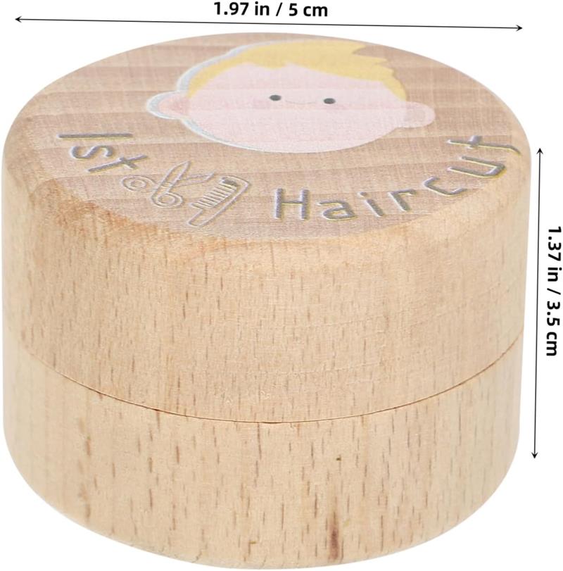 乳歯入れ 木製ファーストヘアカット乳歯入れ 記念ボックス 用胎毛収納ケース 思い出保存に 収納便利で..