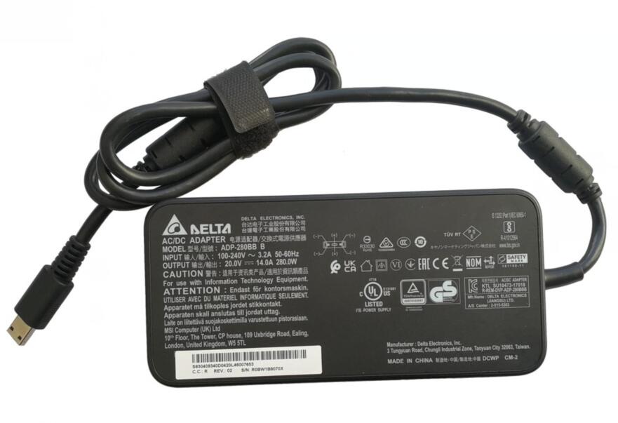 新品 DELTA ADP-280BB B 20V 14A 280W AC電源アダプター A18-280P1A