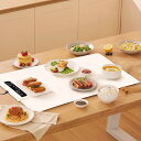 食品保温プレート シリコン製 電気保温トレイ 卓上保温プレート 3段階温度設定 チャイルドロック機能付き 折りたたみ式 多機能食品断熱ボード フードウォーマープレート 3段階タイマー ホットプレート 滑り止め お手入れも簡単 ホームビュッフェ レストラン