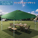 【新発売お試し価格】ワンタッチタープテント 3m×3m 2.5m×2.5m 頑丈 スチール テント タープ 300 3.0m ワンタッチ ワンタッチテント ワンタッチタープ 大型 UV加工 撥水 ベンチレーション 収納バッグ付 日よけ イベント アウトドア キャンプ