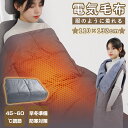 \クーポンで4,752円!/ 電気ひざ掛け 大判サイズ 電気毛布 布団 中綿入り ポカポカ 132*110cm 三段階温度 45~60℃ usb 電気毛布 敷き 掛け敷き兼用 usb給電 電気 敷毛布 ブランケット 肩掛け 膝掛け 冷え予防 暖かい 冬用 丸洗い 3段階温度調節 独立温度設定 暖かい 省エネ