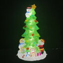 にぎやかツリー クリスマスツリー 高さ60cm LEDイルミネーション クリスタル
