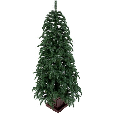 クリスマスツリー 240cm リアルスプルースツリー 木製ポット ポットツリー 葉は本物のような肉厚 北欧 おしゃれ ウッドベース