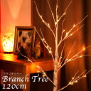 クリスマスツリー ブランチツリー 120cm LED ホワイ