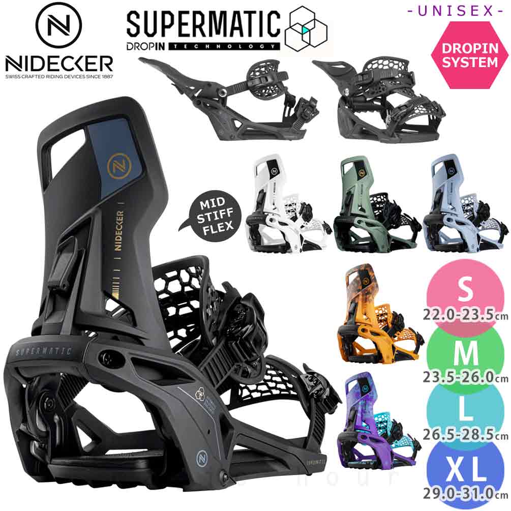 Xm[{[h rfBO iCfbJ[ X[p[}`bN 24-25 NIDECKER SUPERMATIC Xm{[ oCfBO Y fB[X hbvC XebvC