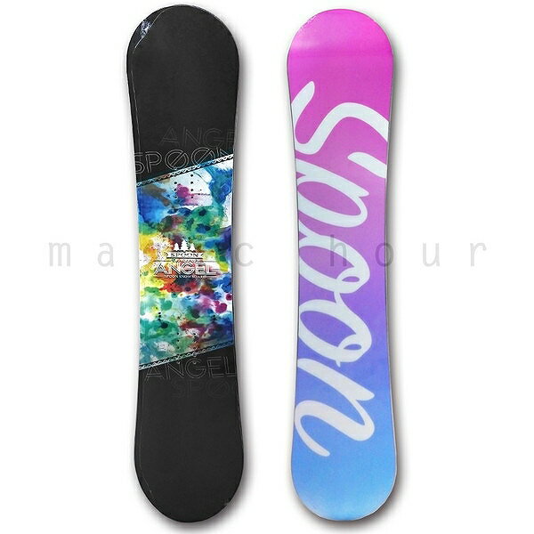 アウトレット送料無料 スノーボード 板 レディース 単品 Spoon スプーン Angel スノボー 初心者でも簡単 イージー キャンバー ボード ブラック 大人 可愛い おしゃれ ブランド マジック アワー Sipp Pa Tilamuta Go Id