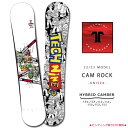 楽天マジック・アワースノーボード 板 メンズ レディース 単品 2023 TECH NINE テックナイン CAM ROCK JP グラトリ ハイブリッド キャンバー ボード かわいい キャラクター 白