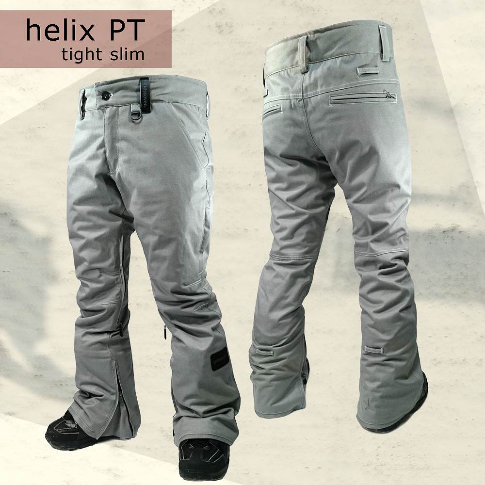 スノーボード スノボー ウェア メンズ レディース スリム 細身 デニム パンツ 下 crossover クロスオーバー helix pants CSW8507