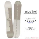 スノーボード 板 メンズ 単品 23-24 2024 RIDE ライド AGENDA オールラウンド グラトリ ハイブリッド キャンバー ボード パーク かっこいい ホワイト グレー