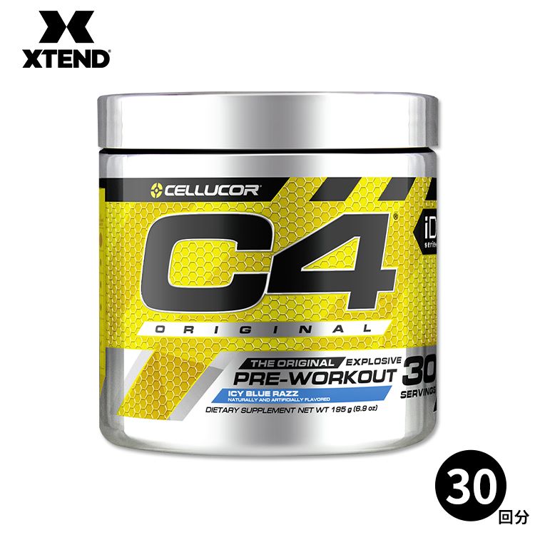 【SCIVATION公式ストア】セルコア C4 オリジナル エクスプローシブ アイスブルーラズ 30サービング 195g【Cellucor】C4 Original Explosive Pre-Workout Icy Blue Razz 30 Servings 6.9oz