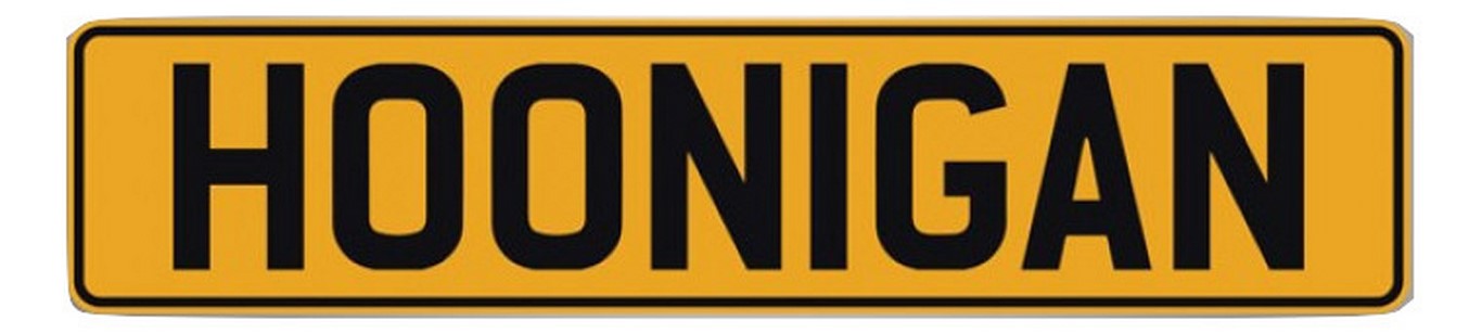 フーニガン EUライセンスプレート　ステッカー