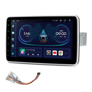 XTRONS 1DIN カーナビ Android12 カーオーディオ ギボシハーネス付 10インチ 大画面 8コア 車載PC 4G通信 SIM対応 iPhone CarPlay android auto対応 ミラーリング Bluetooth WiFi マルチウインドウ 配線加工不要（DIE123L+MA-ISO）