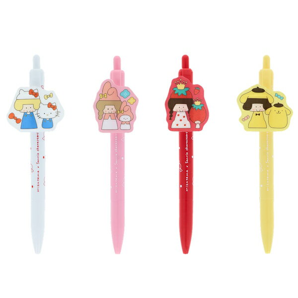 Rakuten - 【5/9 20時お買い物マラソンスタート】mizutama サンリオキャラクターズ コラボ 第2弾 プレート付きボールペン 4種類セット