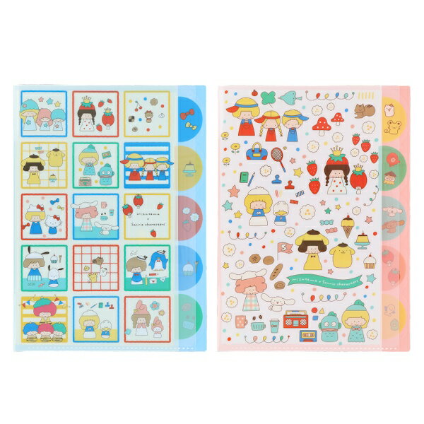 Rakuten - 【5/9 20時お買い物マラソンスタート】mizutama サンリオキャラクターズ コラボ 第2弾 ダイカットクリアファイル5P 2種類セット