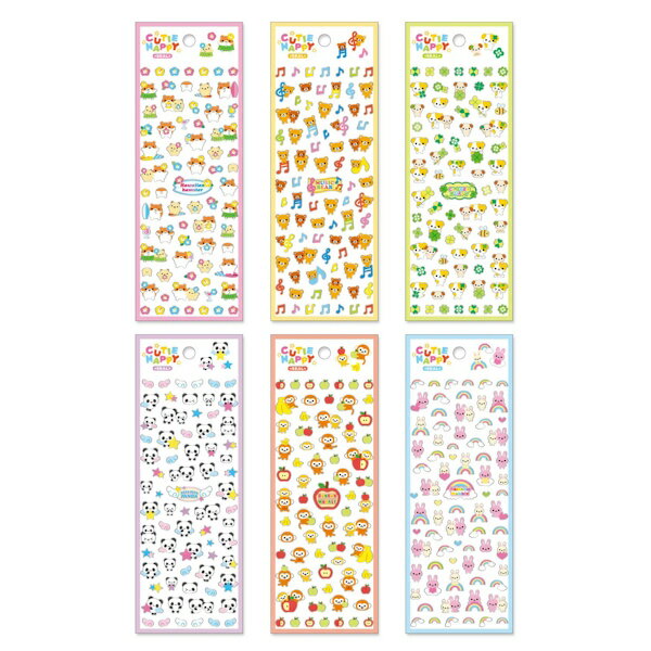 Rakuten - キューティーハッピーシール 6種類セット