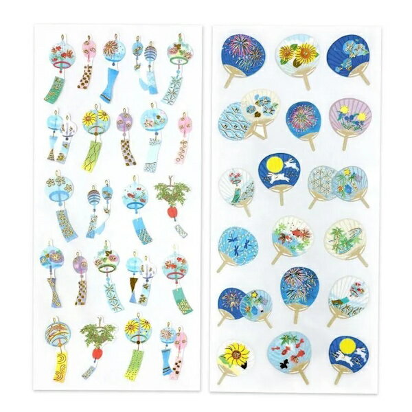 Rakuten - 【5/9 20時お買い物マラソンスタート】夏 夏いろ和風シール 2種類セット
