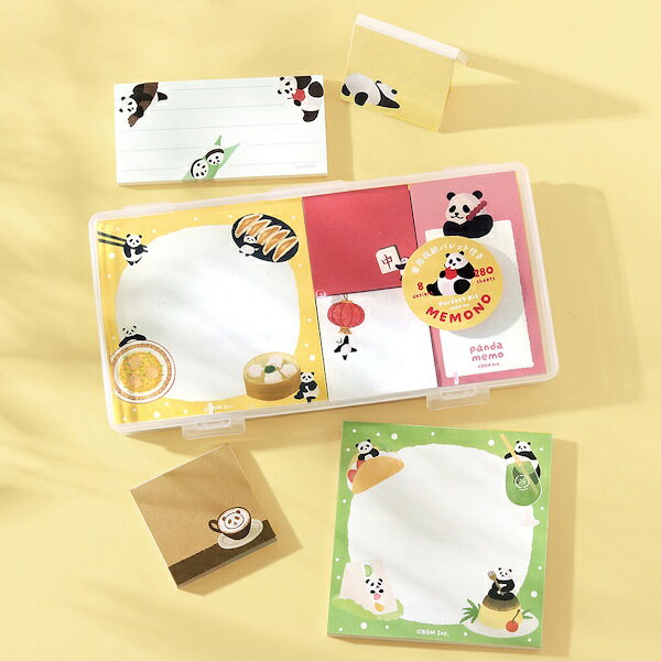 Rakuten - 【5/9 20時お買い物マラソンスタート】メモパッドセット MEMONO パンダ日和
