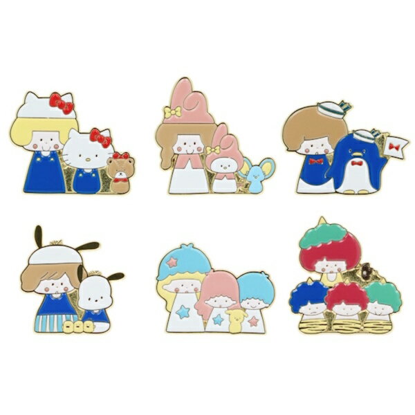 Rakuten - 【5/9 20時お買い物マラソンスタート】mizutama サンリオキャラクターズ コラボ 第2弾 ピンバッジ LB 1BOX（6個入）