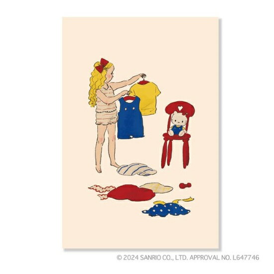 【10/6 0:00〜10/9 1:59 ポイント5倍＆クーポン】くらはしれい ポストカード ハローキティ サンリオ コラボ かわいい 文具