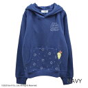 すみっコぐらし 子供服　キッズ　フード パーカー 子供 KIDS　110 120 130 140　ピンク　ネイビー　女の子　トップス　フーディー　トレーナー　部屋着　すみっこぐらし　エビフライ その1