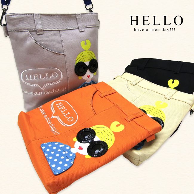 キャンバスサングラス女の子ショルダ...