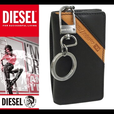 ディーゼル DIESEL キーケース 6連 本革 X03613 PR227 8013 ブラウン