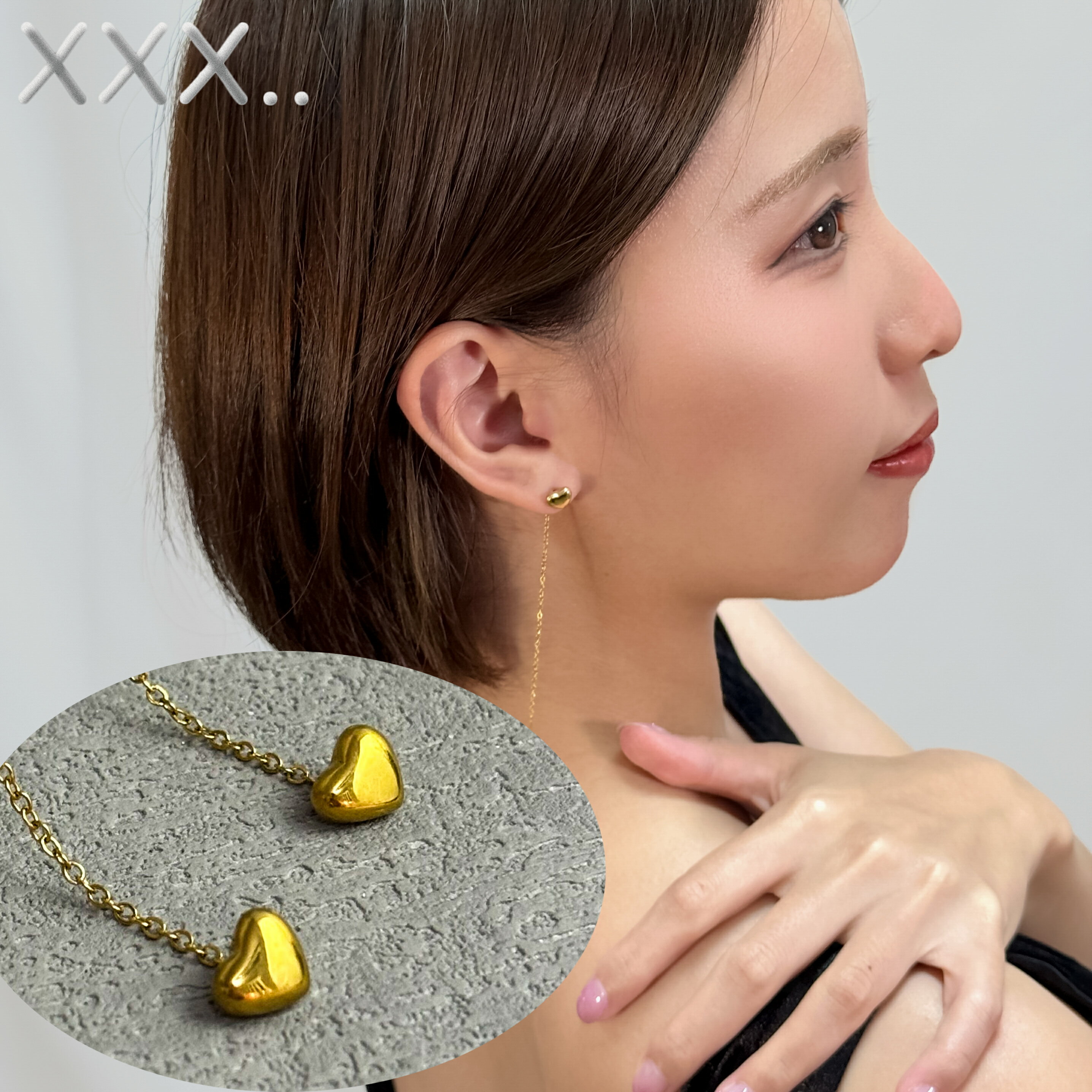 楽天市場】チェーン(モチーフハート)(ピアス|レディース 楽天市場】チェーン(モチーフハート)(ピアス|レディース