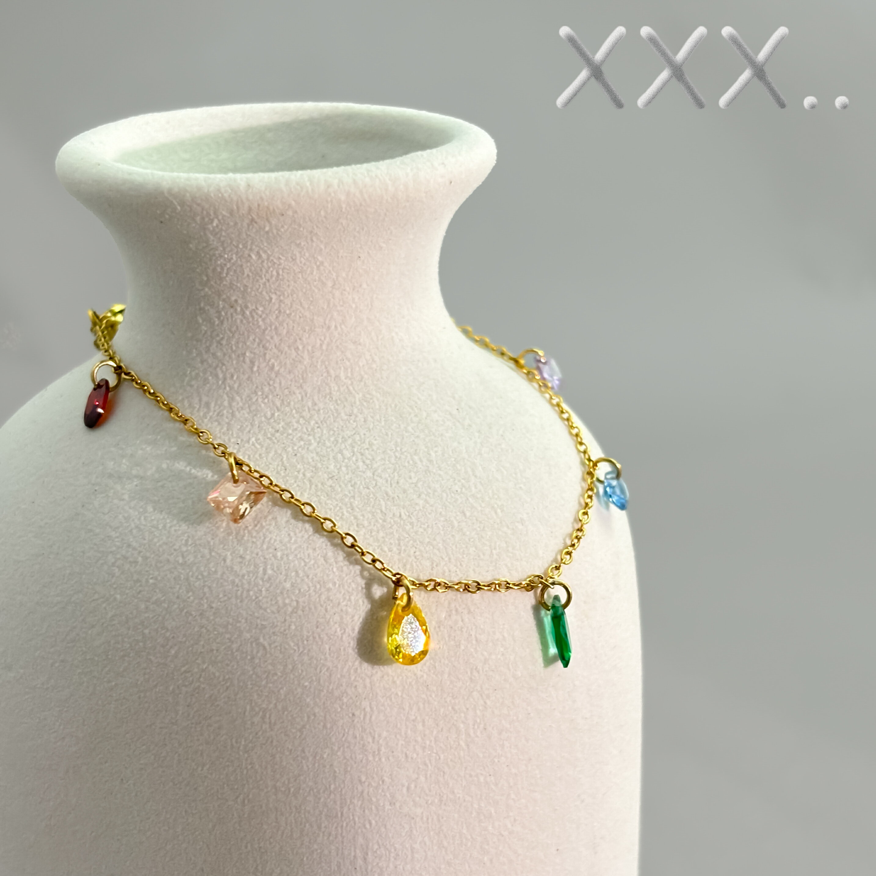 【最大1000円OFFクーポン】【ゆうパケット送料無料】カラフル ストーン ブレスレット マルチカラー ステンレス ゴールド 華奢 金属アレルギー つけっぱなし サージカルステンレス レディース 大人 可愛い おしゃれ k18 コーティング b012